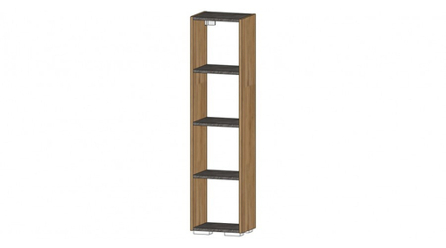 Даллас Секция открытая Дуб вотан / Цемент темный