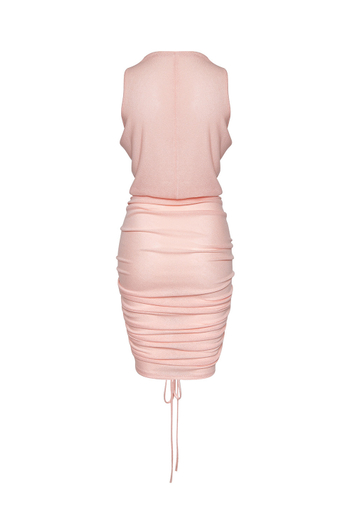 Платье со сборкой TANZANIA Peach