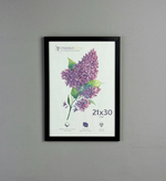 Фоторамка 21х30 см черная, без фактуры, арт. 2130.645738