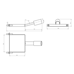 Кронштейн для уличного светильника ЭРА SPP-AC6-0-150-048 на столб 150mm 48mm | Кронштейны к консольным светильникам
