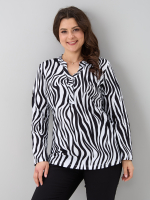 Блузка БЛ-22/белый-крупнаязебра