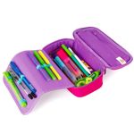 Пенал TIGER FAMILY 1 отделение, раскладная откидная планка, ткань, "Rainbow Sorbet", 23х12х7см, 228949, TGRW-011F1