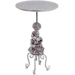Столик декоративный Дю Солей Античное серебро