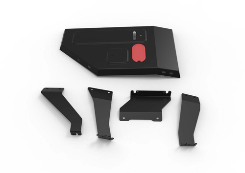 Защита емкости с AdBlue АвтоБроня для Sollers Atlant RWD МКПП 2022-н.в., сталь 1.5 мм, с крепежом, штампованная, 111.01603.1