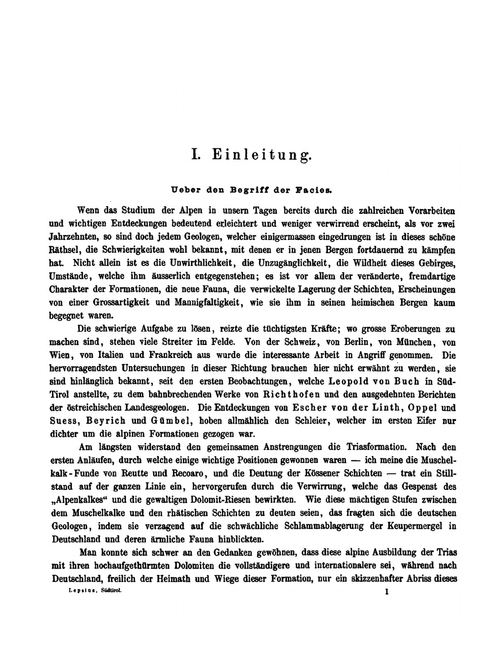 Das Westliche Süd-Tirol. Geologisch Dargestellt | Richard Lepsius