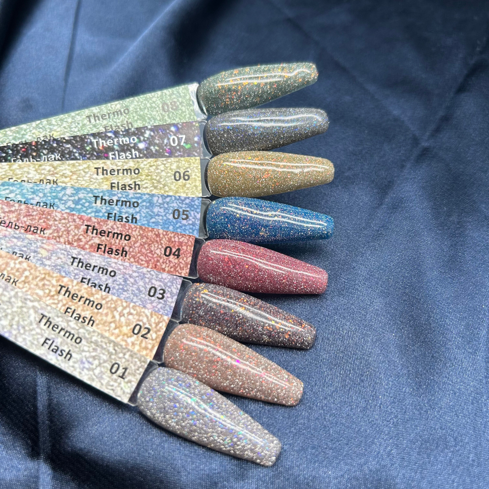 IceBeauty Гель-лак Thermo Flash 02, 8 мл