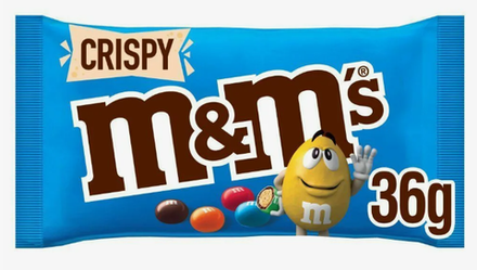 Драже шоколадное M&M's Crispy Single 36г. (70руб./шт.) (24шт./кор.) (Нидерланды) ООО ГЛОБАЛ