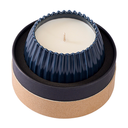 Свеча ароматическая vetiver & black cypress из коллекции edge, синий, 30 ч