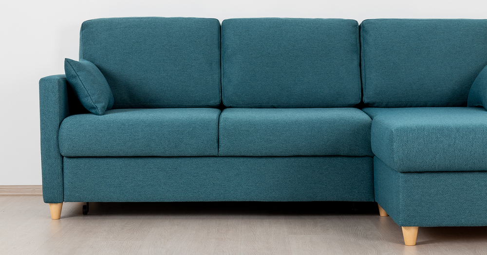 Дилан угловой диван-кровать (темно-зеленый)