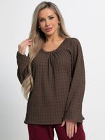 Блуза Маллуя (кофе) Б15167-4М LT Collection