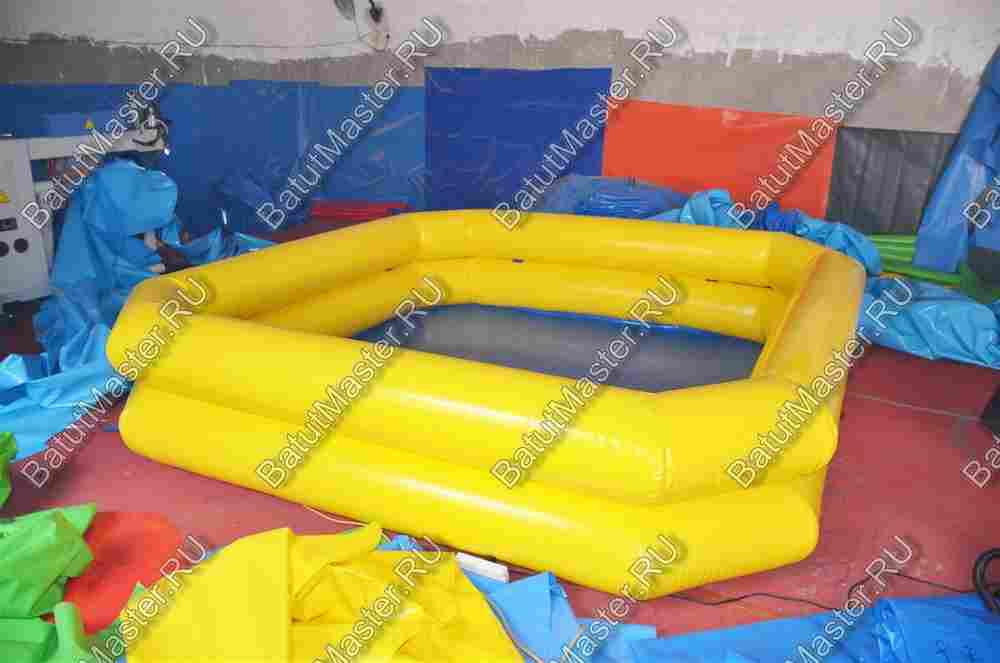 Квадратный надувной бассейн "Солнечный" 4*4*0.65 м