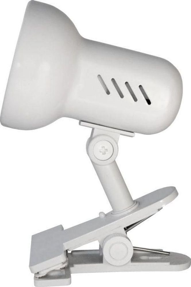 Светильник H-035 прищепка 220В 40Вт метал. бел. Camelion 7198 Светильник H-035 прищепка 220В 40Вт метал. бел. Camelion 7198