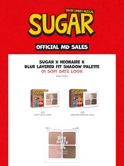 товары SUGAR : Show Comedy MUSICAL Official MD SHADOW PALETTE 01 SOFT DATE LOOK