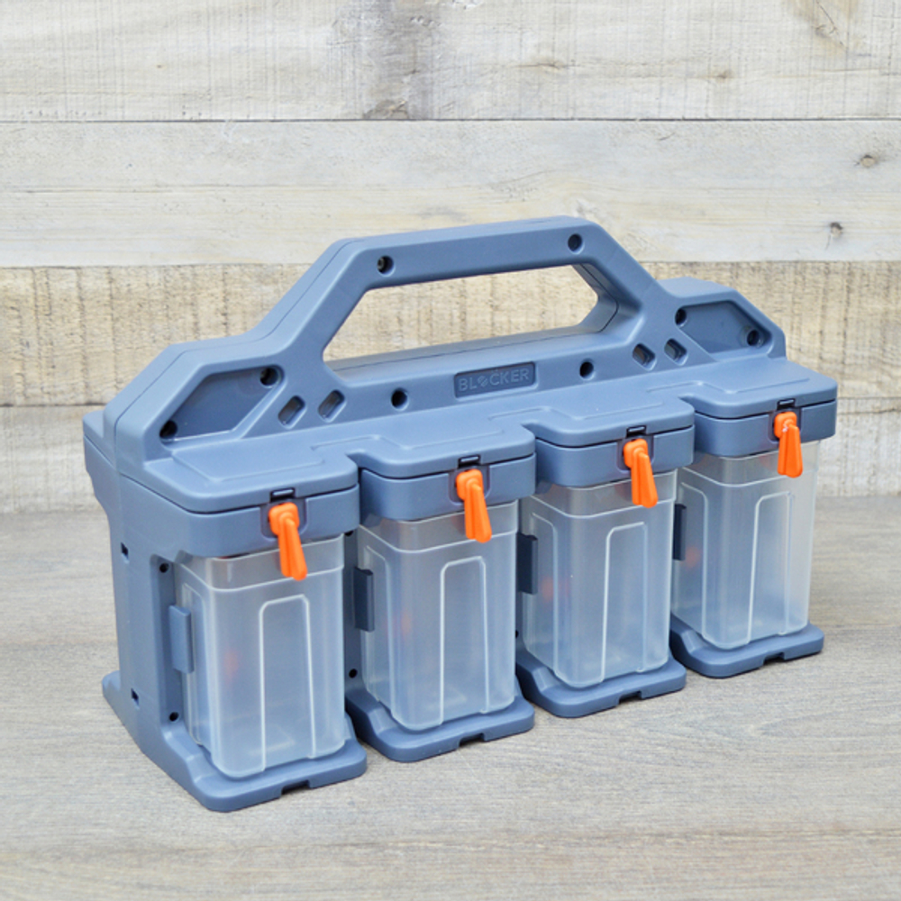 Органайзер для мелочей Blocker Expert модульный, 8 модулей серо-свинцовый/оранжевый