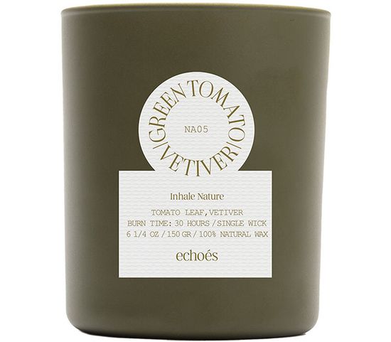 Green Tomato & Vetiver, свеча Inhale Nature collection, Echoes
