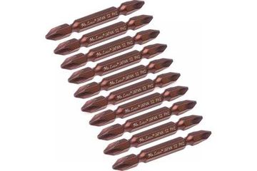 Бита для шуруповерта магнитная двусторонняя PH2xPH2, 65 мм, S2 Mr.Logo A065P2-10