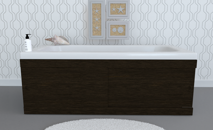 Экран под ванну раздвижной TR-3-409 венге темный