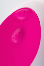 Розово-белое виброяйцо с пультом ДУ (Цвет: розовый с белым)