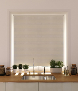 Рулонные шторы День-Ночь Молочный