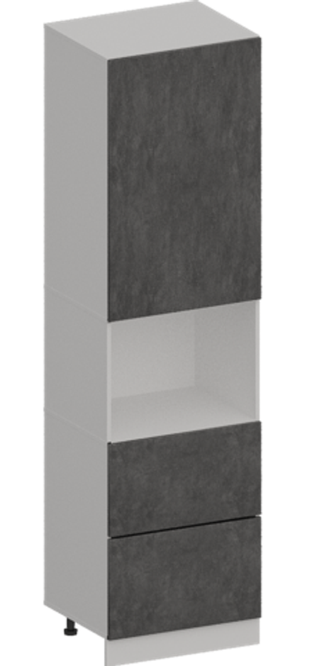 Кухня Модуль ШП2Я 600 Белый / Бетон