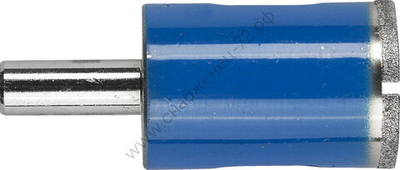 ЗУБР d 22 мм, Р100, цилиндрический хвостовик, Алмазное трубчатое сверло для дрели, Профессионал (29860-22)