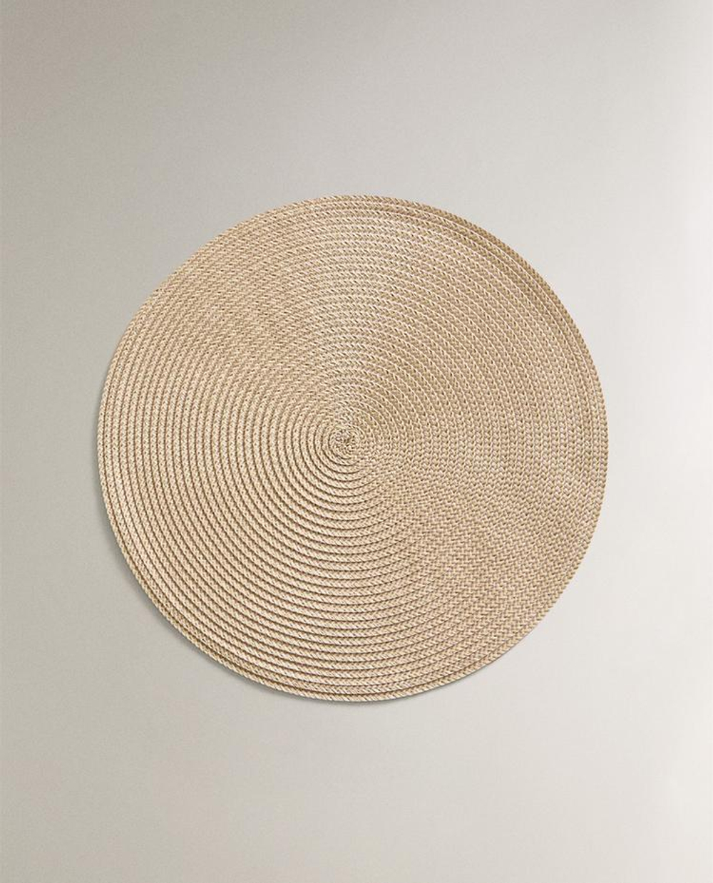 ZARA HOME КРУГЛЫЕ ПОДСТАВКИ ПОД СТОЛОВЫЕ ПРИБОРЫ (НАБОР ИЗ 2 ШТ.), БЕЖЕВЫЙ/КОРИЧНЕВЫЙ