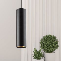 Светильник подвесной ЭРА PL1 GU10 BK 300 под лампу MR16 GU10 черный | Подвесные светильники