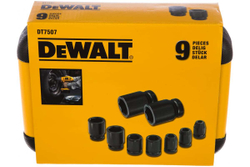 Набор ударных торцевых головок (10-27 мм; 1/2"; 9 шт.) DEWALT DT7507