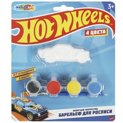 Барельеф "Хот Вилс" 1шт. BA-HOTWHEELS1 (Мультиарт)