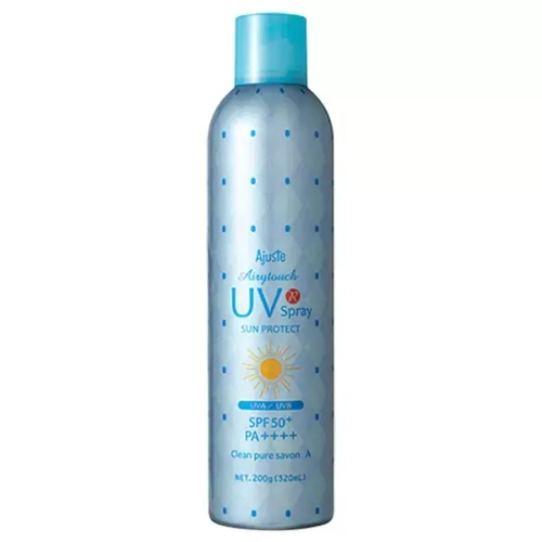 Ajuste Солнцезащитный спрей Аджаст Эйритач - Airytouch UV Spray Sun Protect Clean Savon A SPF 50+ PA++++, 200 г