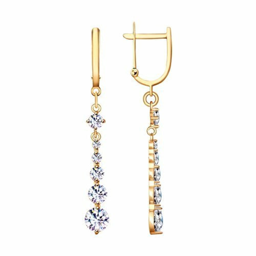 Длинные серьги со Swarovski