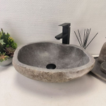 Каменная раковина из речного камня RS-63653 (49*38*15) 0122