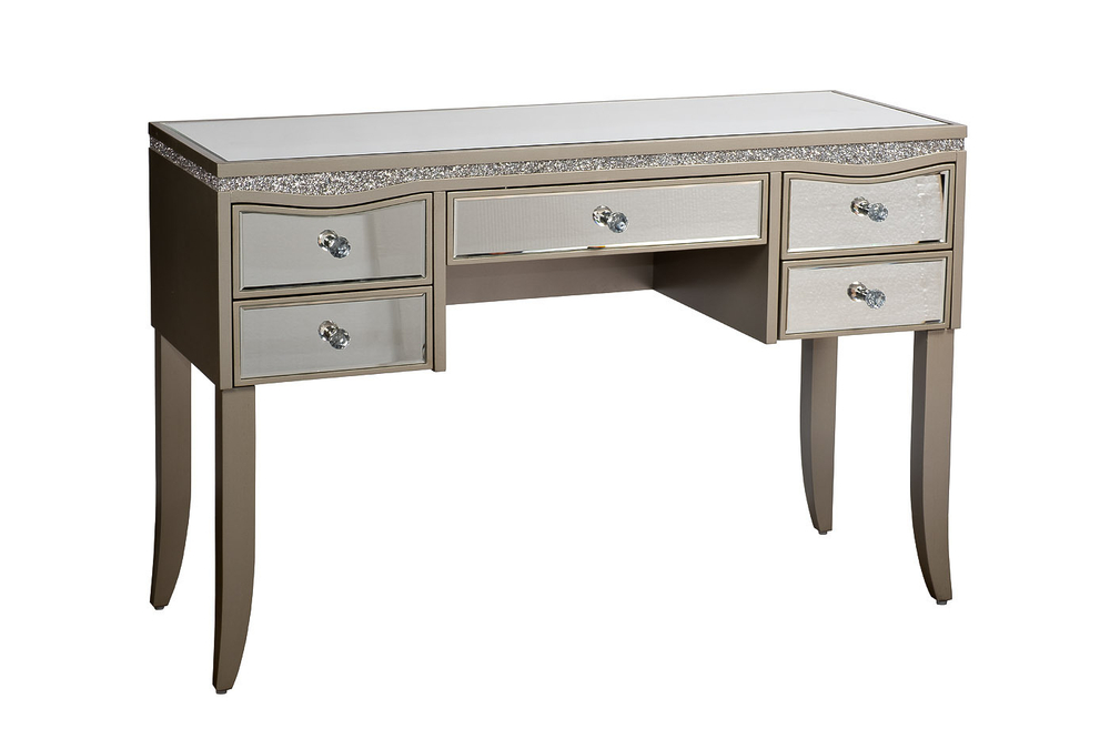 KFG127 Столик туалетный 5 ящ. отделка зеркальная 120*45*79см