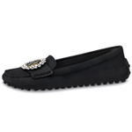 LOUIS VUITTON Dauphine Shoes "Black Suede" Women"s