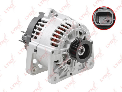 Генератор Renault Megane II (03-)/Scenic II (05-) 1.6i (руч. шкив) 110A (LYNXauto)