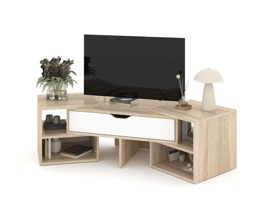 дуб сонома / белый