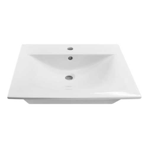 Раковина накладная "Breeze 60" белая, без кроншт  (Sanita Luxe) (WB.FN/Breeze/60-C/WH)