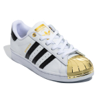 Кроссовки Adidas Originals Superstar Metal Toe White Gold Metallic