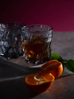 Стаканы для виски, 6 шт. Черный лед, 260 мл.