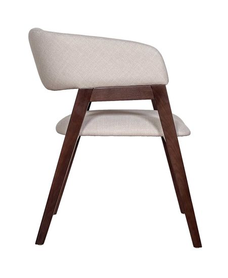 Стул P-01, массив бука, темный орех, Florida Cream