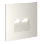Накладка для розетки компьютерной двойной RJ45+RJ45 кат.6, (хлопок) Voltum S70 VLS001413