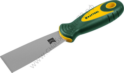 KRAFTOOL 40 мм х-образное профилированное полотно двухкомпонентная ручка, нержавеющий, Шпатель (10035-040)