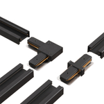 Шинопровод однофазный с питанием и заглушкой Crystal Lux CLT 0.11 01 L1000 BL