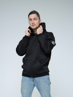 худи на молнии зипка город горький черный черная