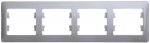 GLOSSA 4-постовая РАМКА, горизонтальная, ПЕРЛАМУТР