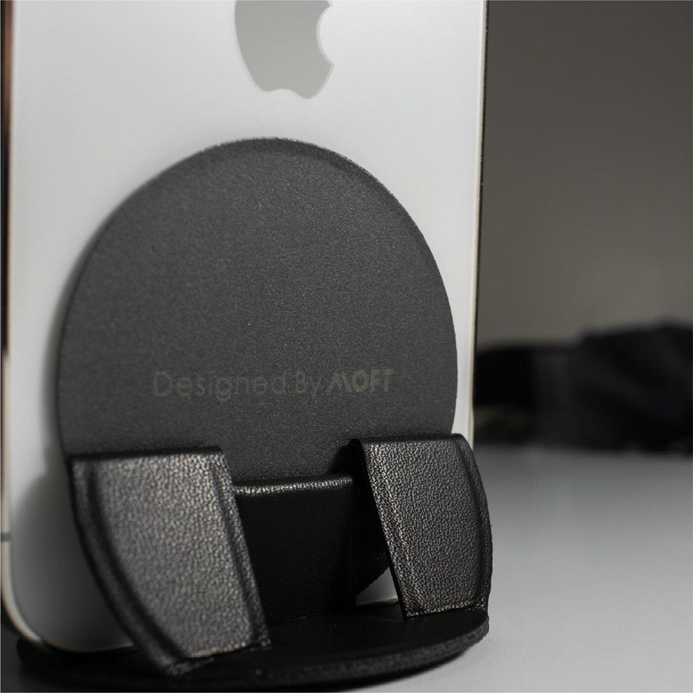 Складная подставка и держатель MOFT O / Крепится к MagSafe / Черный