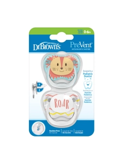 Ортодонтическая соска-пустышка для новорожденных с колпачком 2 шт