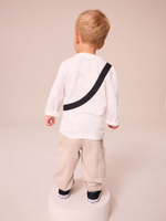 Лонгслив и джоггеры в комплекте для мальчика Next N71-073, Белый, Бежевый