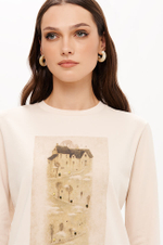 23394 Лонгслив женский (бежевый)