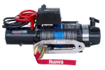 Лебёдка электрическая 24V Runva 12500 lbs 5670 кг (влагозащищенная) синтетический трос